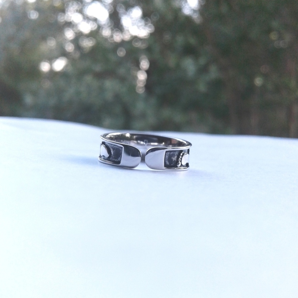 Footprints Toe Ring - Picture 3 of 3